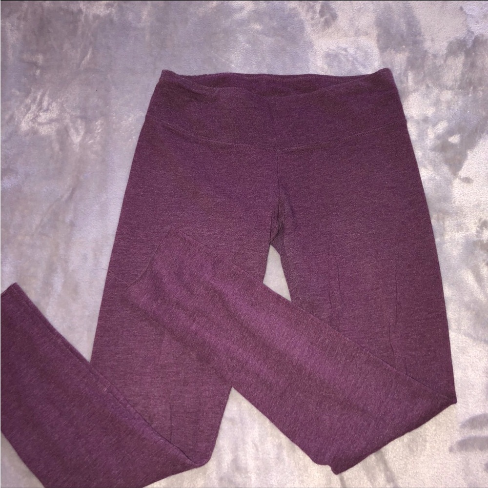 G21 Purple Plum Active Yoga Sporty Athletic Leggings